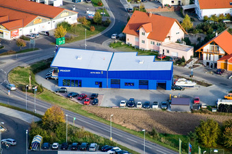 Nordring, Peugeot Autohaus Grün in Rülzheim im Bundesland Rheinland-Pfalz, Deutschland
