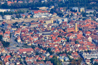 Altstadt von Süden in Bad Mergentheim im Bundesland Baden-Württemberg, Deutschland