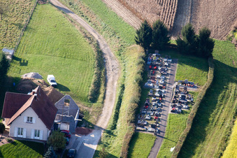 Bremmelbach im Bundesland Bas-Rhin, Frankreich vom Flugzeug aus