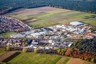 Gewerbegebiet Fellach in Bellheim im Bundesland Rheinland-Pfalz, Deutschland