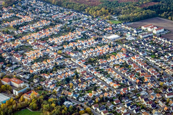 Luftbild von Postgrabenstr in Bellheim im Bundesland Rheinland-Pfalz, Deutschland