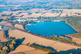 Hagenbach im Bundesland Rheinland-Pfalz, Deutschland vom Flugzeug aus