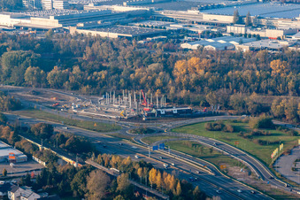 Maximiliansau, Maximiliancenter in Wörth am Rhein im Bundesland Rheinland-Pfalz, Deutschland
