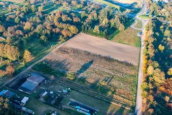 Schrägluftbild von Jockgrim im Bundesland Rheinland-Pfalz, Deutschland
