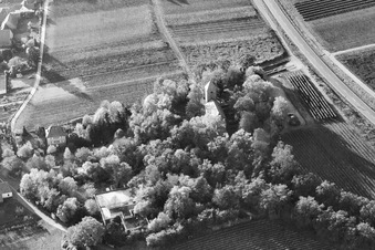Protest. Kirche im Ortsteil Wollmesheim in Landau in der Pfalz im Bundesland Rheinland-Pfalz, Deutschland
