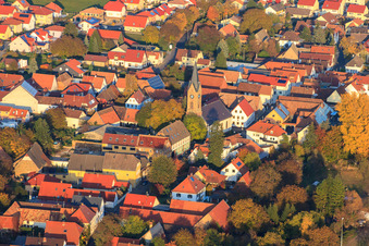 Protestantische Kirche Essingen im Bundesland Rheinland-Pfalz, Deutschland