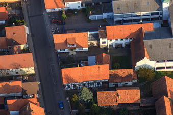 Luftbild von Rheinstraße, DBK in Kandel im Bundesland Rheinland-Pfalz, Deutschland