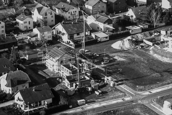 Luftbild von Im Sand in Minfeld im Bundesland Rheinland-Pfalz, Deutschland