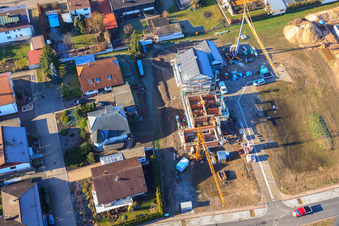 Luftaufnahme von Im Sand in Minfeld im Bundesland Rheinland-Pfalz, Deutschland