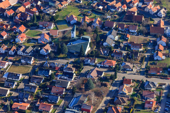 Katholische Kirche im Ortsteil Rechtenbach in Schweigen-Rechtenbach im Bundesland Rheinland-Pfalz, Deutschland