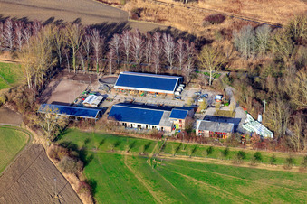 Reiterhof Kennelhof im Ortsteil Sondernheim in Germersheim im Bundesland Rheinland-Pfalz, Deutschland