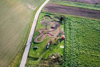 Kartbahn in Altlußheim im Bundesland Baden-Württemberg, Deutschland