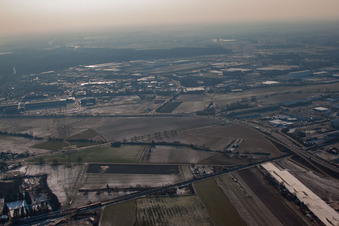 Luftbild von Bruchsal im Bundesland Baden-Württemberg, Deutschland