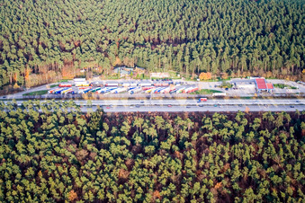 Serways Autobahnraststätte Hockenheimring Ost im Bundesland Baden-Württemberg, Deutschland