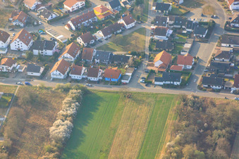 Am Hirschgragben in Lingenfeld im Bundesland Rheinland-Pfalz, Deutschland vom Flugzeug aus