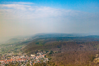Luftaufnahme von Nußloch von Süden im Bundesland Baden-Württemberg, Deutschland