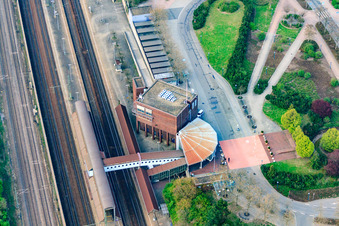 Bahnhof Hockenheim im Bundesland Baden-Württemberg, Deutschland