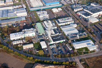 Industrie- und Gewerbegebiet Landau Ost (APL Automobil-Prüftechnik Landau GmbH) in Landau in der Pfalz im Bundesland Rheinland-Pfalz, Deutschland