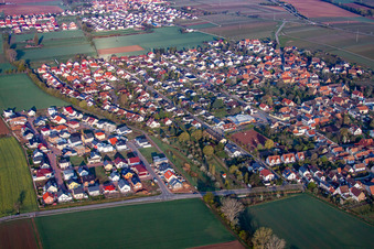 Luftbild von Bornheim von Südosten im Bundesland Rheinland-Pfalz, Deutschland