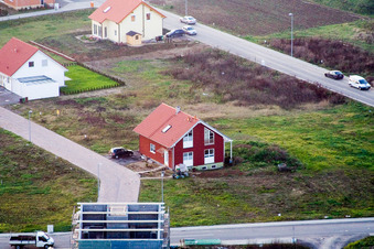 Neubaugebiet im NO Im Unterfeld im Ortsteil Schaidt in Wörth am Rhein im Bundesland Rheinland-Pfalz, Deutschland