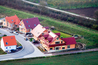 Neubaugebiet im NO, An der Anhaide im Ortsteil Schaidt in Wörth am Rhein im Bundesland Rheinland-Pfalz, Deutschland