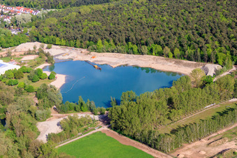 Strandbad Rülzheim im Bundesland Rheinland-Pfalz, Deutschland