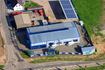 Nordring in Rülzheim im Bundesland Rheinland-Pfalz, Deutschland von oben