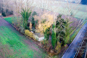 Luftbild von Krumböck's Hütte in Minfeld im Bundesland Rheinland-Pfalz, Deutschland
