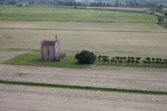 Kirchengebäude der Kapelle Kapelle bei Cesarolo in Cesarolo in Veneto im Bundesland Venetien, Italien