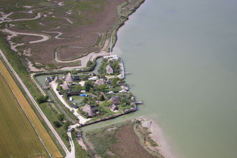 Luftaufnahme von Agenzia Valpelina im Bundesland Venetien, Italien