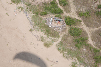 Luftaufnahme von Porto Falconera im Bundesland Venetien, Italien