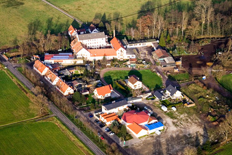 Luftbild von Fuchsmühle in Offenbach an der Queich im Bundesland Rheinland-Pfalz, Deutschland