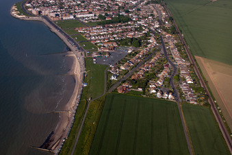Luftbild von Birchington-on-Sea im Bundesland England, Großbritanien