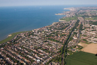 Birchington-on-Sea im Bundesland England, Großbritanien aus der Vogelperspektive