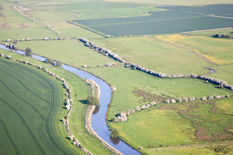 Monkton im Bundesland England, Großbritanien aus der Vogelperspektive