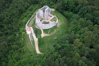 Toppo im Bundesland Friaul-Julisch Venetien, Italien vom Flugzeug aus