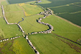 Drohnenaufname von Monkton im Bundesland England, Großbritanien