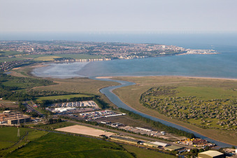 Luftbild von Great Stonar im Bundesland England, Großbritanien