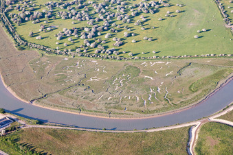 Luftaufnahme von Great Stonar im Bundesland England, Großbritanien