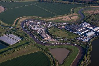 Great Stonar im Bundesland England, Großbritanien von oben