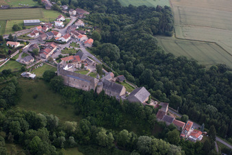 Luftaufnahme von Roussy-le-Village im Bundesland Moselle, Frankreich