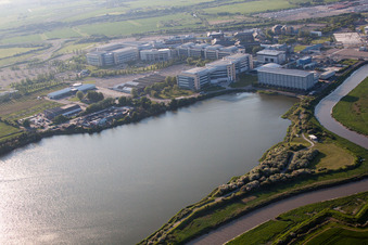 Drohnenaufname von Great Stonar im Bundesland England, Großbritanien