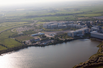 Drohnenbild von Great Stonar im Bundesland England, Großbritanien