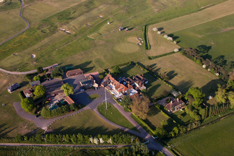 Schrägluftbild von Sandwich im Bundesland England, Großbritanien