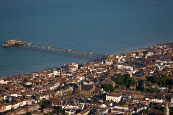 Deal im Bundesland England, Großbritanien von einer Drohne aus