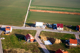 Neubaugebiet NO, Frühmesserweg im Ortsteil Schaidt in Wörth am Rhein im Bundesland Rheinland-Pfalz, Deutschland