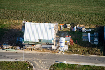 Luftbild von Neubaugebiet NO, Frühmesserweg im Ortsteil Schaidt in Wörth am Rhein im Bundesland Rheinland-Pfalz, Deutschland