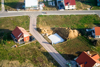 Luftbild von Neubaugebiet NO, Im Unterfeld im Ortsteil Schaidt in Wörth am Rhein im Bundesland Rheinland-Pfalz, Deutschland