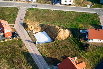 Luftaufnahme von Neubaugebiet NO, Im Unterfeld im Ortsteil Schaidt in Wörth am Rhein im Bundesland Rheinland-Pfalz, Deutschland