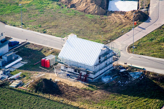 Luftbild von Schaidt, Neubaugebiet NO in Wörth am Rhein im Bundesland Rheinland-Pfalz, Deutschland
